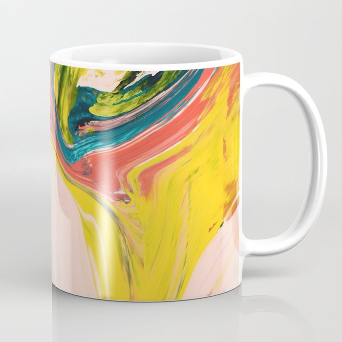 Revival: A colorful retro painting by Alyssa Hamilton Art   Coffee Mug Gallery Image 1