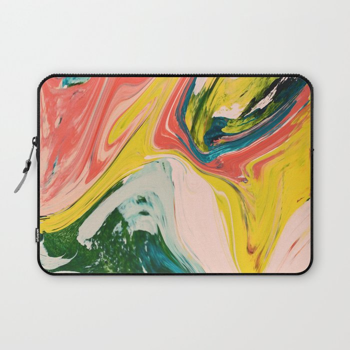 Revival: A colorful retro painting by Alyssa Hamilton Art   Laptop Sleeve Gallery Image 1