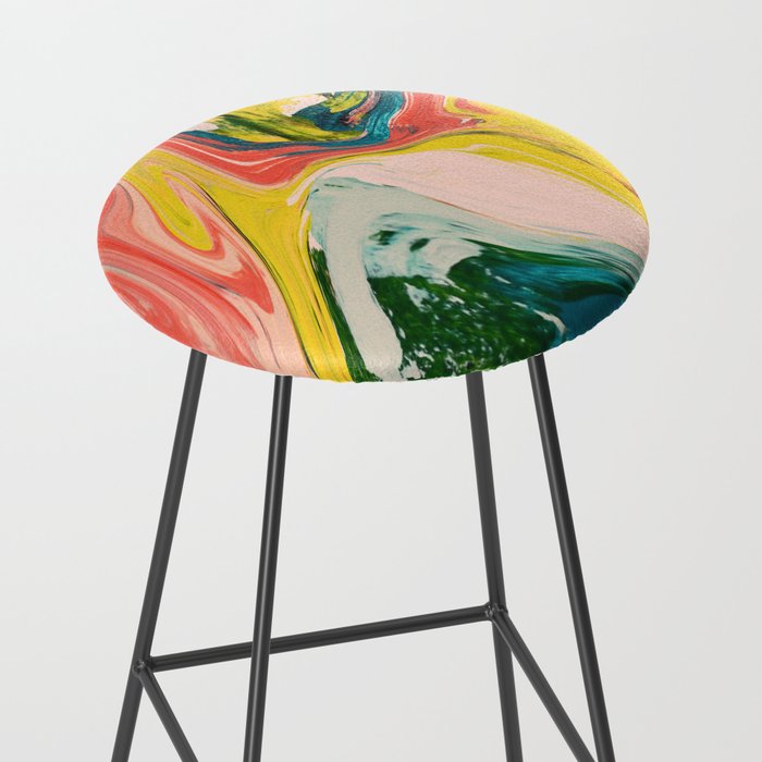 Revival: A colorful retro painting by Alyssa Hamilton Art   Stool Gallery Image 2