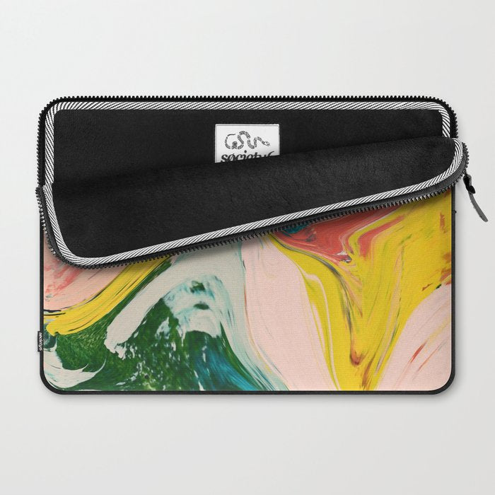 Revival: A colorful retro painting by Alyssa Hamilton Art   Laptop Sleeve Gallery Image 2