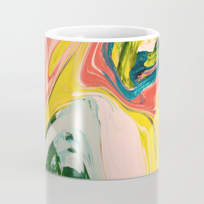 Revival: A colorful retro painting by Alyssa Hamilton Art   Coffee Mug Gallery Image 4