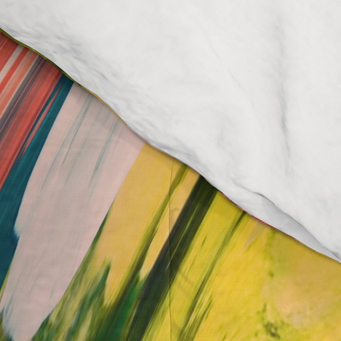 Revival: A colorful retro painting by Alyssa Hamilton Art   Comforter Gallery Image 4