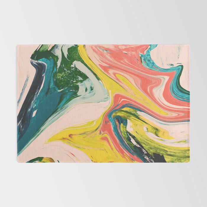 Revival: A colorful retro painting by Alyssa Hamilton Art   Rug Gallery Image 2