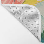 Revival: A colorful retro painting by Alyssa Hamilton Art   Bath Mat Gallery Image 2