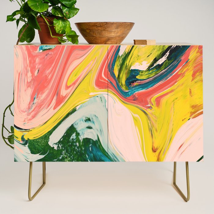 Revival: A colorful retro painting by Alyssa Hamilton Art   Credenza Gallery Image 1