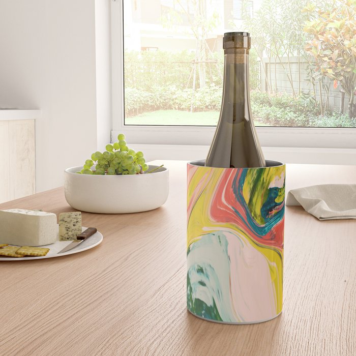 Revival: A colorful retro painting by Alyssa Hamilton Art   Wine Chiller Gallery Image 4