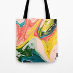 Revival: A colorful retro painting by Alyssa Hamilton Art   Tote Bag Gallery Image 1