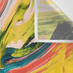 Revival: A colorful retro painting by Alyssa Hamilton Art   Wall Tapestry Gallery Image 3