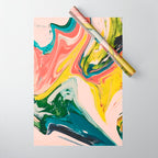 Revival: A colorful retro painting by Alyssa Hamilton Art   Wrapping Paper Gallery Image 1