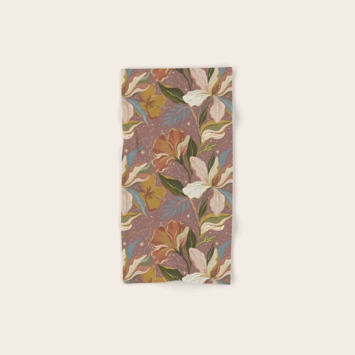 Celestial Iris Garden Bath Towel Gallery Image 1