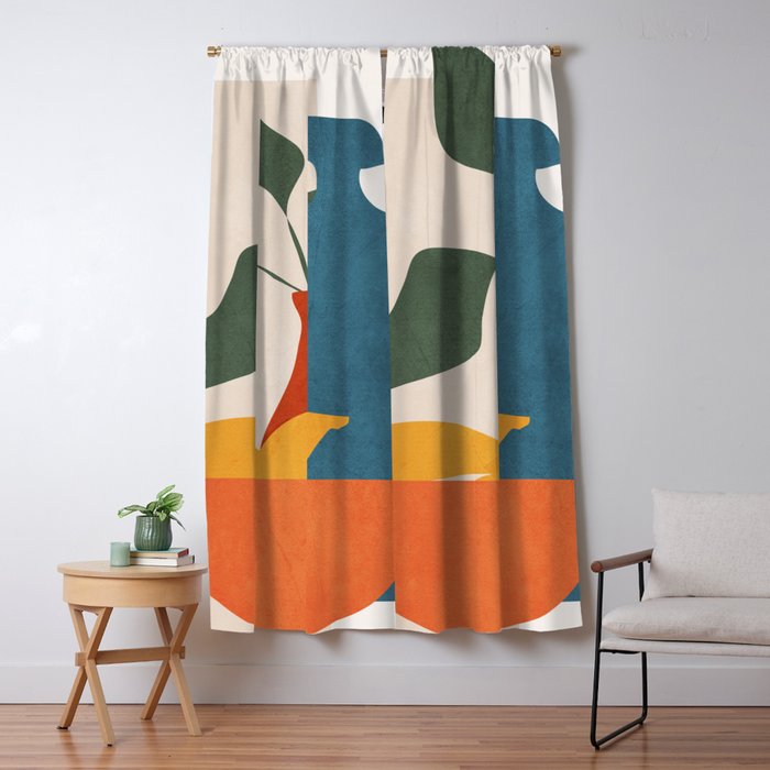 Minimalist Still Life Art Window Curtain Gallery Image 5