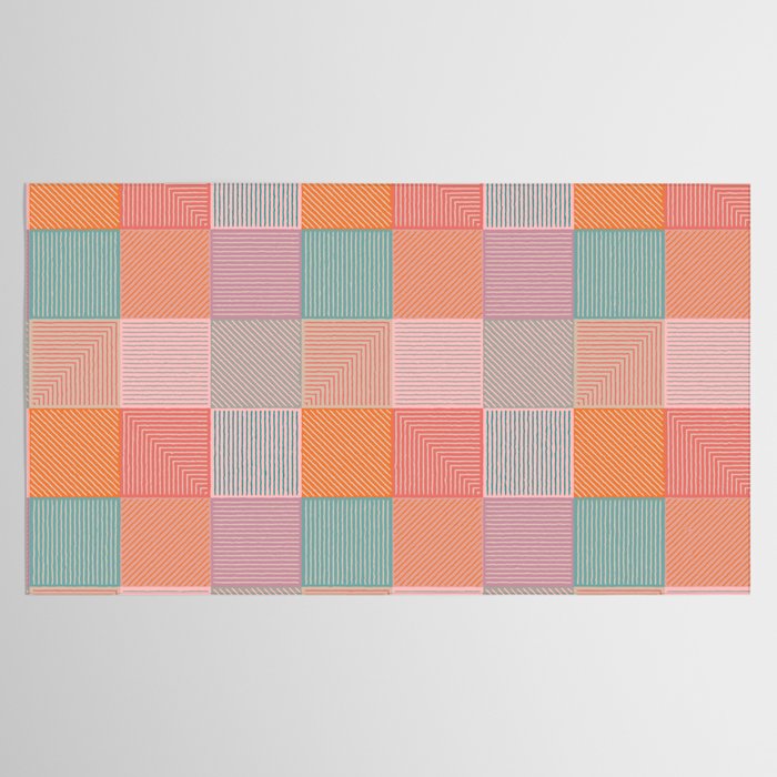 Flower Fields Abstract Tablecloth Gallery Image 2