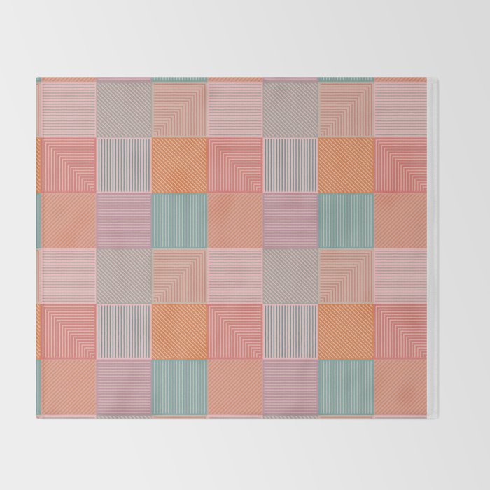 Flower Fields Abstract Throw Blanket Gallery Image 2