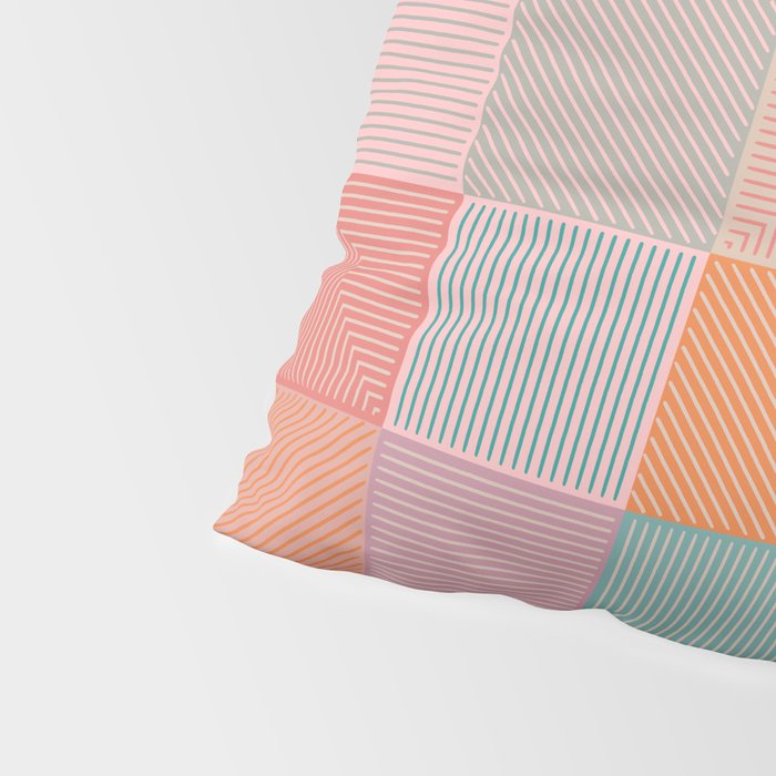 Flower Fields Abstract Pillow Sham Gallery Image 4