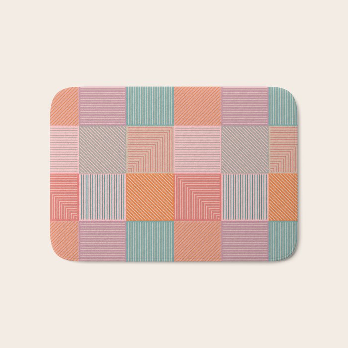 Flower Fields Abstract Bath Mat Gallery Image 1