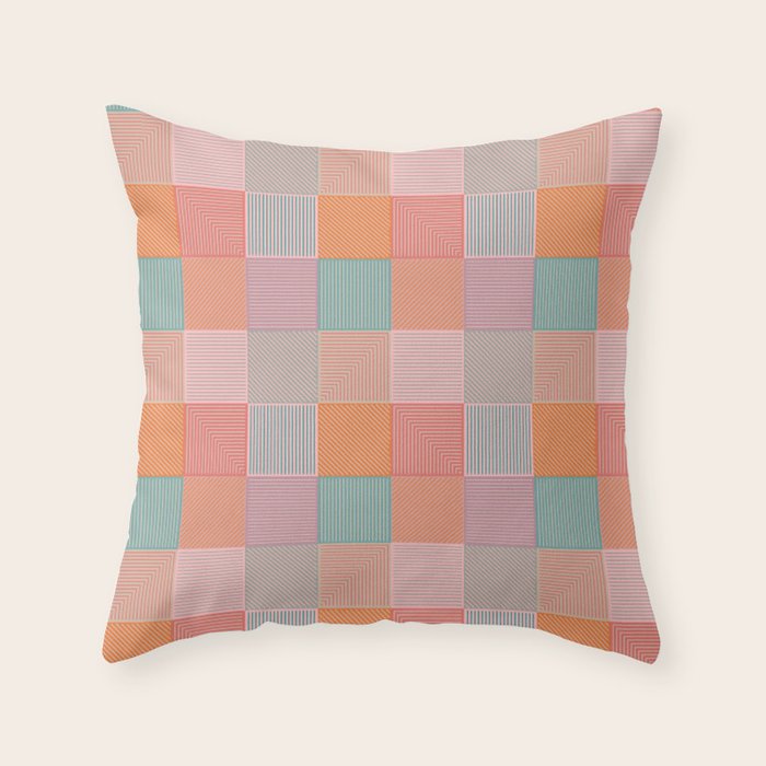 Flower Fields Abstract Throw Pillow Gallery Image 6