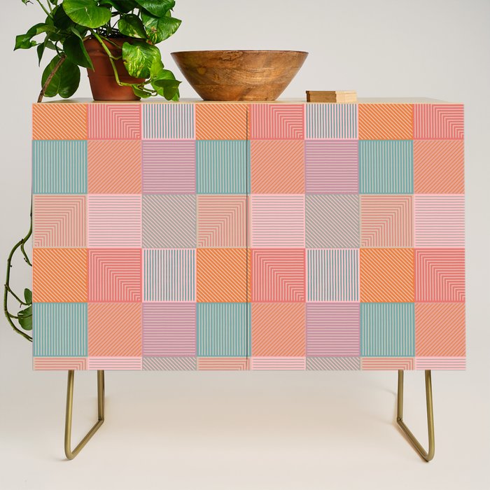 Flower Fields Abstract Credenza Gallery Image 1