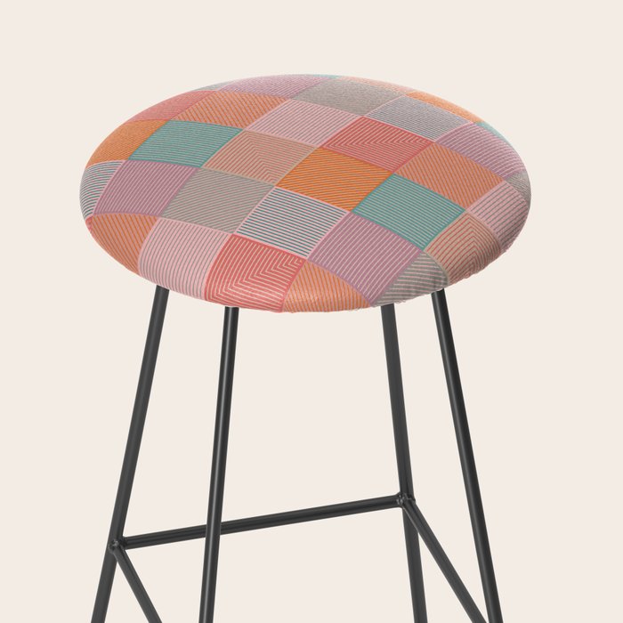 Flower Fields Abstract Stool Gallery Image 2