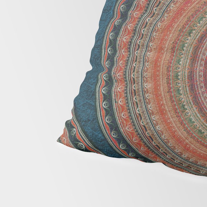 Earth Tone Colored Mandala Pillow Sham Gallery Image 4