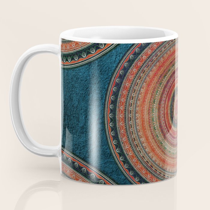 Earth Tone Colored Mandala Coffee Mug Gallery Image 3