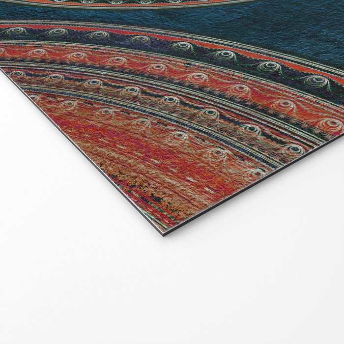 Earth Tone Colored Mandala Welcome Mat Gallery Image 2