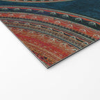 Earth Tone Colored Mandala Welcome Mat Gallery Image 2