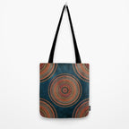 Earth Tone Colored Mandala Tote Bag Gallery Image 2