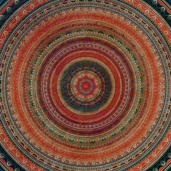 Earth Tone Colored Mandala Coffee Mug Gallery Image 2