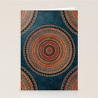 Earth Tone Colored Mandala Stationery Card Gallery Image 2