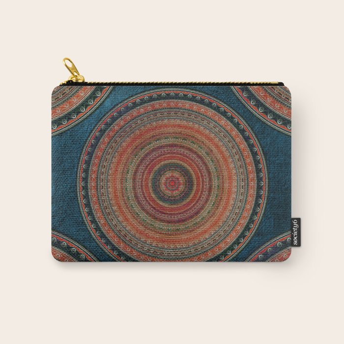 Earth Tone Colored Mandala Carry All Pouch Gallery Image 1