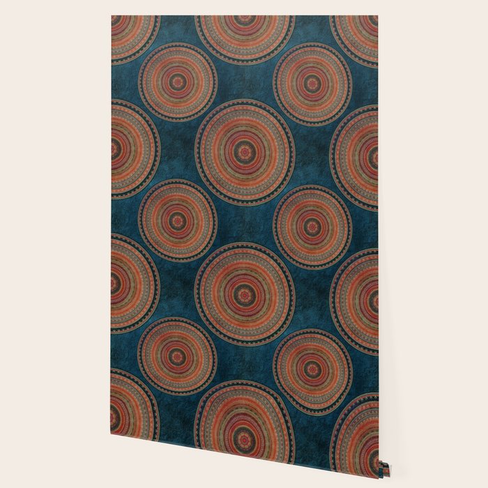 Earth Tone Colored Mandala Wallpaper Gallery Image 2