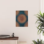 Earth Tone Colored Mandala Poster Gallery Image 2