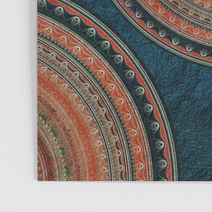Earth Tone Colored Mandala Poster Gallery Image 3