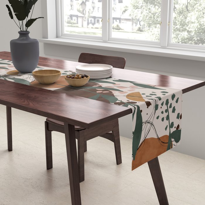 Abstract nature painting 89 Table Runner Gallery Image 2