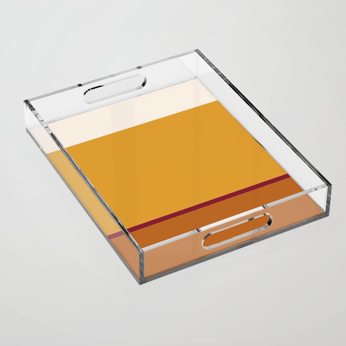 Contemporary Color Block XXI Acrylic Tray Gallery Image 1