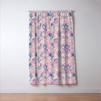 Desert Unicorn - pink and ultramarine  Window Curtain Gallery Image 3