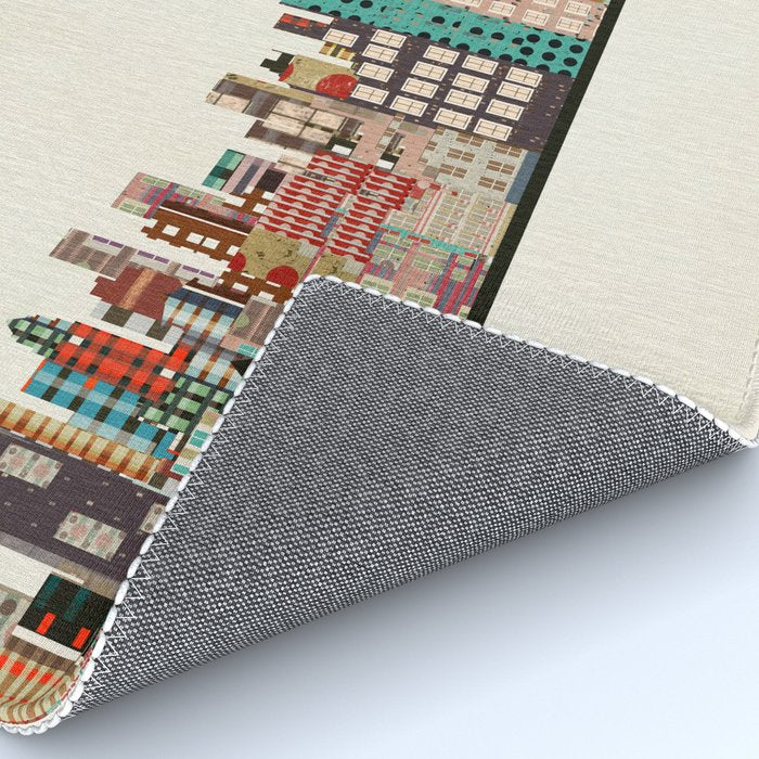 chicago city skyline Rug Gallery Image 4