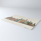 chicago city skyline Rug Gallery Image 3