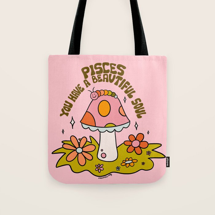 Pisces Caterpillar Tote Bag Gallery Image 1