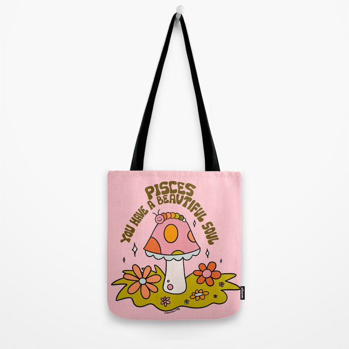 Pisces Caterpillar Tote Bag Gallery Image 2