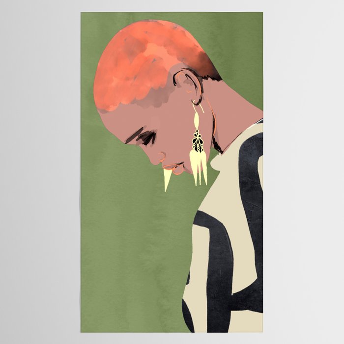 Girl Portrait 27 Tablecloth Gallery Image 2