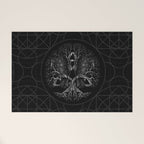 Tree of life -Yggdrasil with ravens Welcome Mat Gallery Image 1