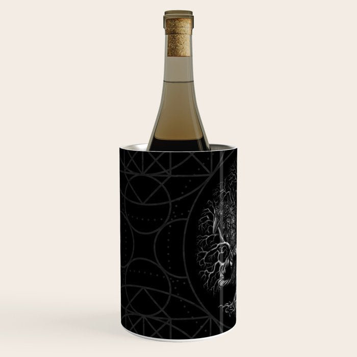 Tree of life -Yggdrasil with ravens Wine Chiller Gallery Image 2