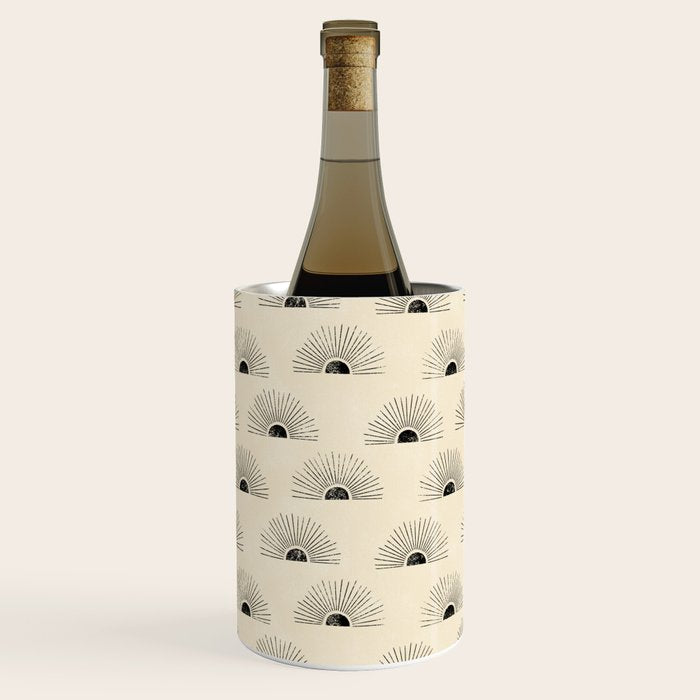 Sunrise - black and cream Wine Chiller Gallery Image 1