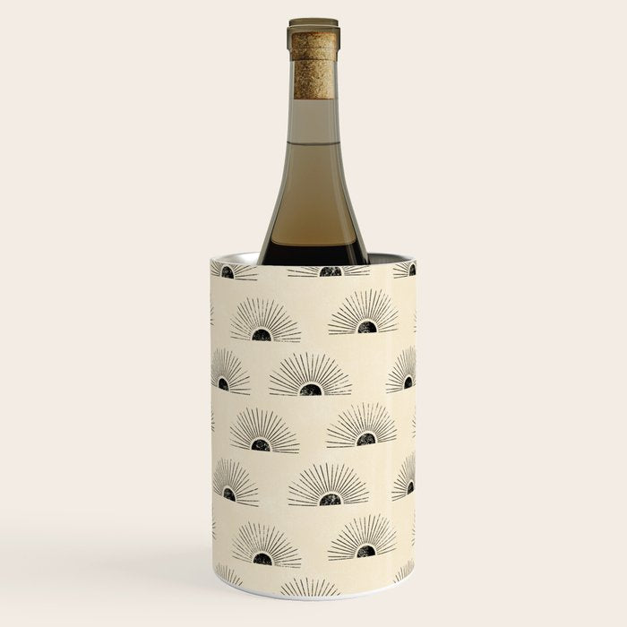Sunrise - black and cream Wine Chiller Gallery Image 3