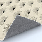 Sunrise - black and cream Rug Gallery Image 4