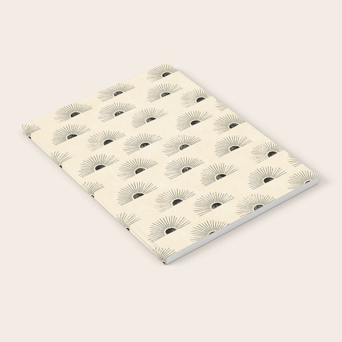 Sunrise - black and cream Notebook Gallery Image 1