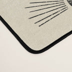 Sunrise - black and cream Desk Mat Gallery Image 4