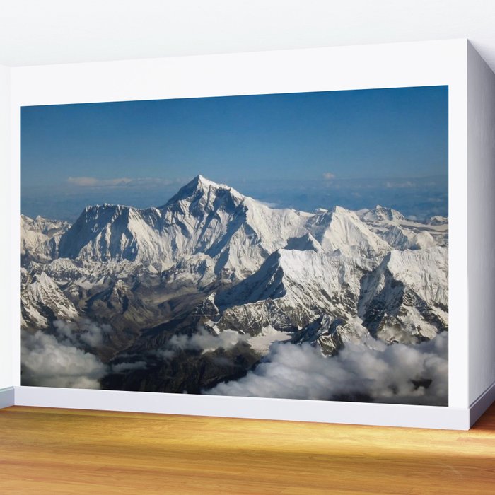 Mount Everest and the Snowy Himalayas, China-Nepal border Wall Mural Gallery Image 2