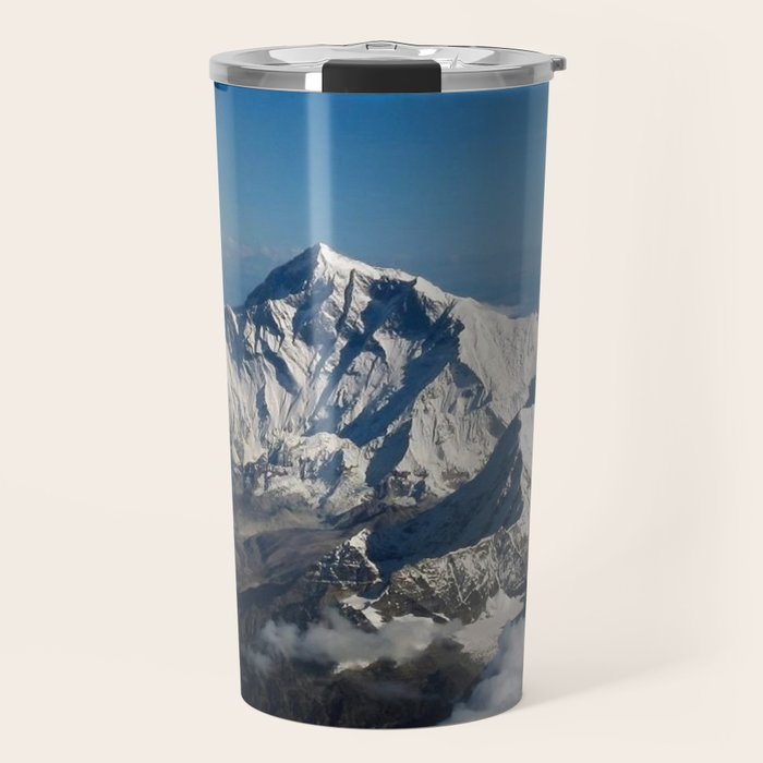 Mount Everest and the Snowy Himalayas, China-Nepal border Travel Mug Gallery Image 1